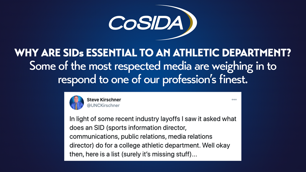 Take It From Those Who Work Closest With SIDs, Communications Professionals Are Vital To Athletic Department Success